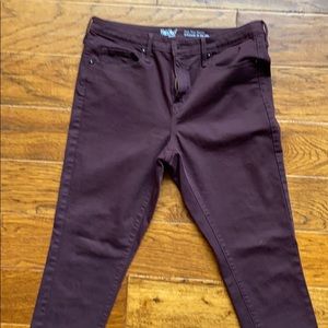Maroon jeans